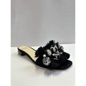 NEW BUTTER yolanda sandal in black grosgrain